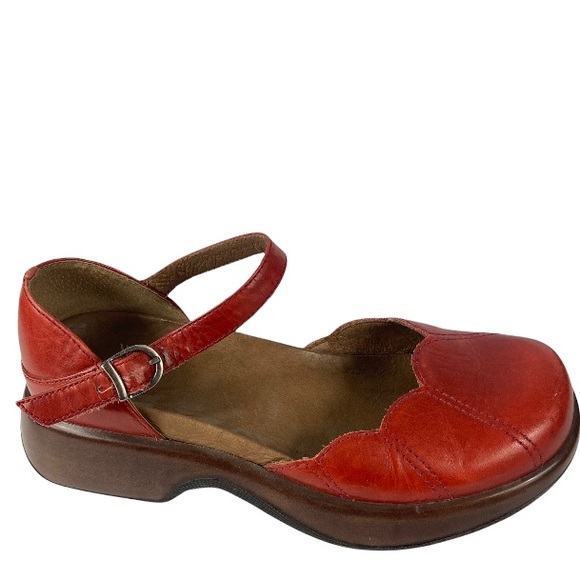 Dansko Shoes - Dansko red lotus Mary Janes